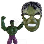 Boneco 25Cm Action Figure Incrivel Hulk + Mascara 16Cm 16