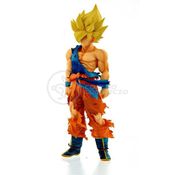 Boneco Action Figure Miniatura Goku Super Sayajin 2 Colecionáveis Dragon Ball Z Super - 20cm