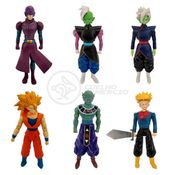 Kit 6 Bonecos Dragon Ball Super Goku Ssj3, Zamasu - Fusão, Trunks, Hit, Deus Da Destruição Gin 19