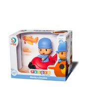 Monta e Encaixa Aviãozinho Pocoyo - Brinquedo para Banho