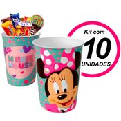 Kit c/ 10 Copos da Minnie 320ml para Festa Infantil Decoração Aniversário