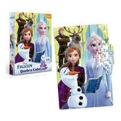 Quebra-Cabeça 100 Peças Frozen Disney Didático Infantil