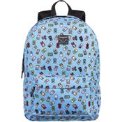 MOCHILA ESCOLAR MINECRAFT G BLUE