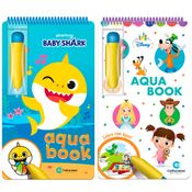 Kit com 2 Livros de Colorir com Água - Baby Shark e Disney