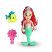 Brinquedo Boneca Ariel Sereia Com Linguado e Acessórios Verde