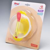 Kit Bowl Tigelinha Com Tampa E Talher Com Ventosa Zoop Baby