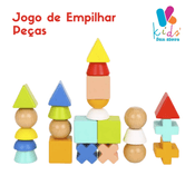 Jogo de Empilhar Peças - Criativo Educativo Tooki Toy