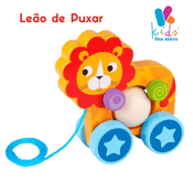 Leão de Puxar -Criativo Educativo Tooky Toy