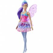##Boneca Barbie Dreamtopia Fadas Mattel Roxa/Rosa GJK00