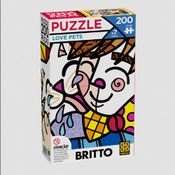 Quebra Cabeça Puzzle 200 Peças - Romero Britto - Love Pets - Grow 04059