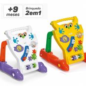Andador Feliz Infantil 2 Em 1 Centro De Atividades Calesita
