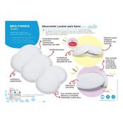 Absorvente Lavavel Para Seios For Mom 6 Peças