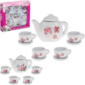 BRINCANDO DE CASINHA CONUNTO DE CHA PORCELANA 9 PCS