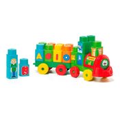 Trenzinho Educativo Baby Land Blocos Para Montar 28 Peças