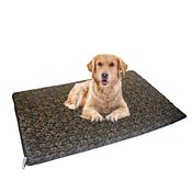 Cama Caminha Colchonete para Pet Cachorro Gato com Ziper Preto G