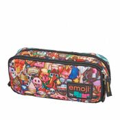 Estojo Escolar Duplo Emoji Switch Reversivel 7790114 Pacific