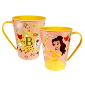 Caneca Bela e a Fera Xícara Plástica  Infantil 360ML Disney - 1 Unidade