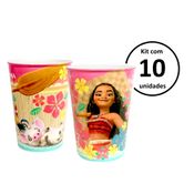 Kit 10 Copo da Moana p/ Festa Infantil Lembrança Aniversario e Decoração