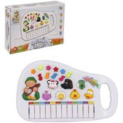 Teclado Piano Musical Infantil Fazendinha Com Luz Wellkids