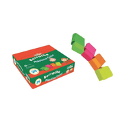 Borracha Leo&Leo Escolar Colorida c/capa Neon cx c/24 rf 4680 10 uni