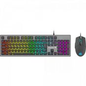 Combo Teclado + Mouse Gamer RGB Rainbow RANGER Grafite FORTREK