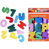 BRINQUEDO PEDAGOGICO EVA ALFANUMERICO 8CMX5MM 36 PCS