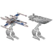 Pack 2 Hot Wheels - Star Wars First Order Transporter vs X - Wing Fighter - CKJ81