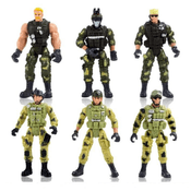 Kit Exército com 24 Soldados de Brinquedo Comando Militar - Buba Toys