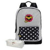 Mochila  Mulher Maravilha com Estojo da Barbie - Luxcel