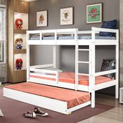 Treliche Soft Teen com Grade de Proteção - Madeira Maciça - Branco - Casatema