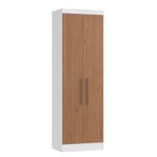 Guarda Roupa Modulado Infinity com 2 Portas - Branco Line/Macadâmia