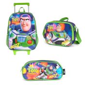 Kit Mochila Com Rodinhas - Lancheira - Estojo Luxcel Toy Story (412223)