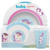 Kit de Refeição Animal Fun Unicórnio 3 Peças - Buba 10737