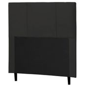 Cabeceira Donna Solteiro 90cm I02 Suede Preto - Mpozenato
