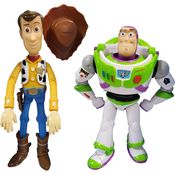 Conjunto de Figuras Articuladas - Disney Pixar - Toy Story - Buzz e Wood - Etitoys