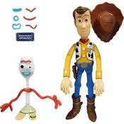 Conjunto de Figuras Articuladas - Disney Pixar - Toy Story - Woody e Forky - Etitoys