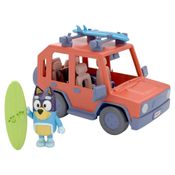 Conjunto de Carrinho e Figura - Bluey - Heeler e Carro da Família - Candide - Laranja