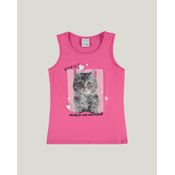 Blusa Infantil Menina Rock Cat Cotton Light Malwee Kids