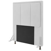 Cabeceira Cama Box Solteiro 90cm D10 Opala Corano Branco - Mpozenato
