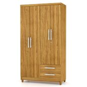 Guarda Roupa 04 Portas e 02 Gavetas Line Canela - VLR Móveis