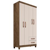 Guarda Roupa Solteiro 4 Portas Modena I03 Teka Champagne - Mpozenato