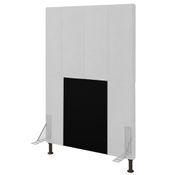 Cabeceira Cama Box Solteiro 90cm D10 Jade Corano Branco - Mpozenato