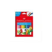Canetinha Hidrográfica Estojo 12 Cores Faber Castell Lavável