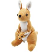 Pelúcia Canguru Com Filhote 27cm