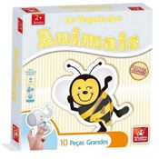 Jogo Educativo As Vogais Dos Animais 10 Pecas +3 Anos