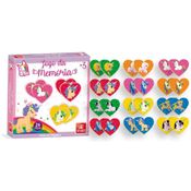Jogo de Memoria Educativo Unicornio em Madeira +3 Anos