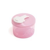 PORTA LEITE EM PO 300ML ROSA BEBE TRANSLUCIDO - 0868.096