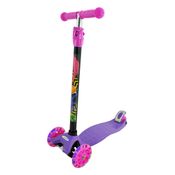 Patinete Radical New Plus Roxo 3 Rodas DM Toys