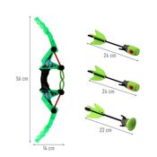 Brinquedo Arco e Flecha Lançador com 3 Dardos DM Toys