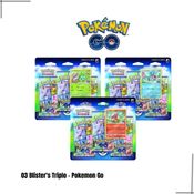 Conjunto de Blister Triplos Pokemon Go Copag